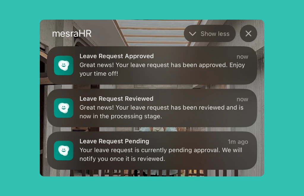 Feature Leave (Notifications)